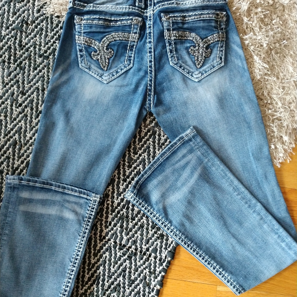 New Rock Revival Nancy Jeans Mid Rise Boot Cut